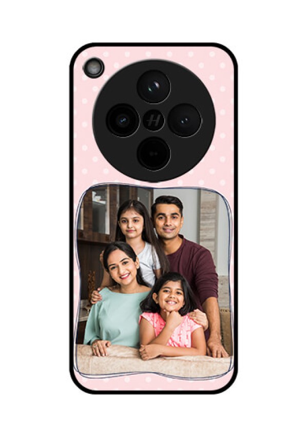 Find X8 5G Custom Glass Phone Case - Family With Dots Design