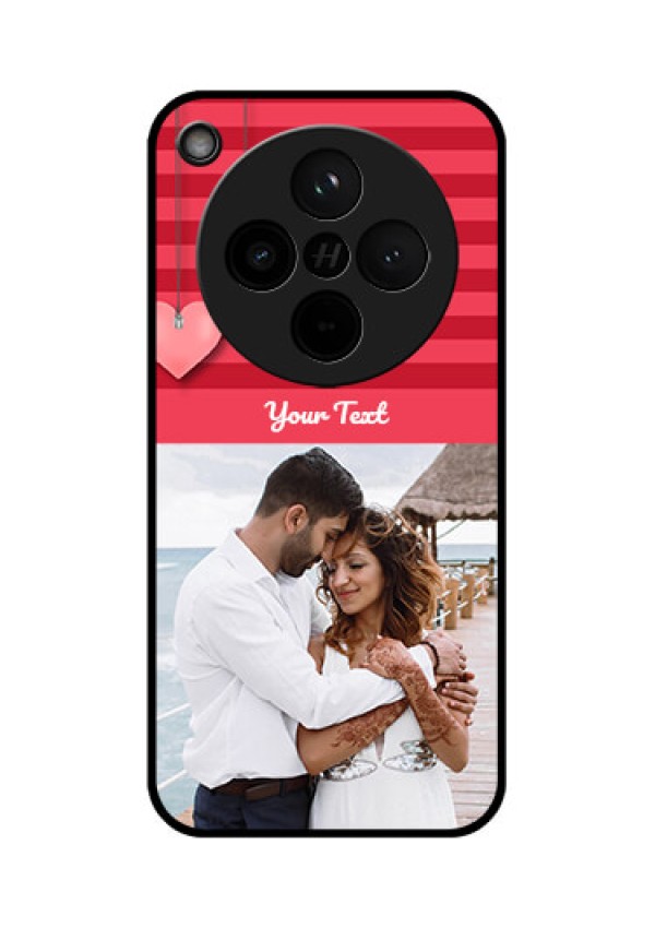 Find X8 5G Custom Glass Phone Case - Valentines Day Design