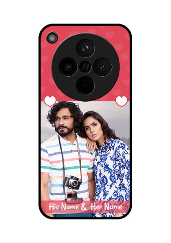 Find X8 5G Custom Glass Phone Case - Simple Love Design
