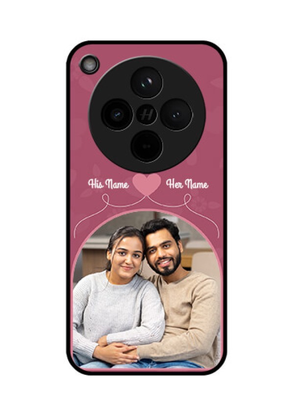 Find X8 5G Custom Glass Phone Case - Love Floral Design