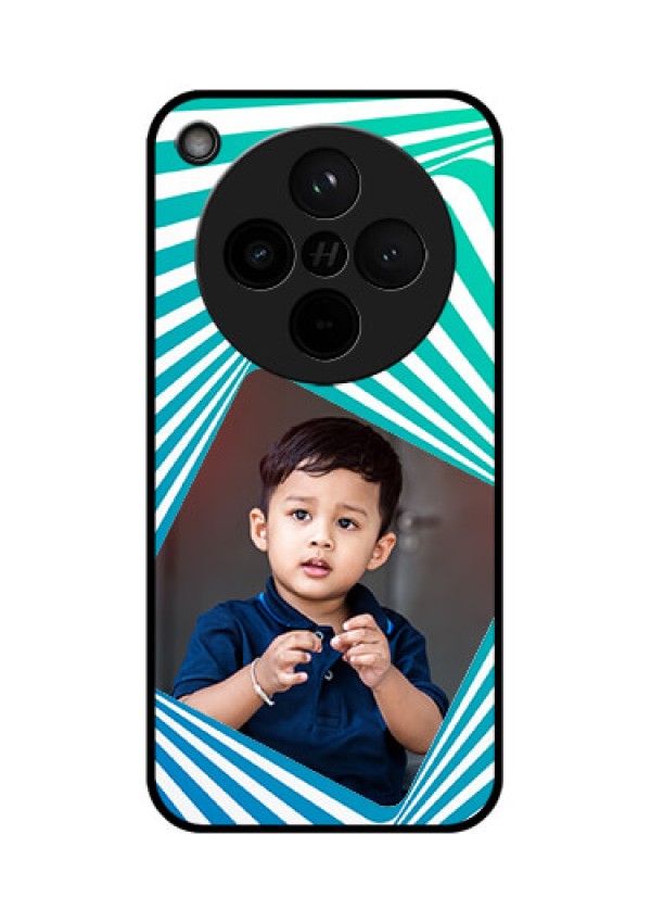 Find X8 5G Custom Glass Phone Case - Abstract Spiral Design
