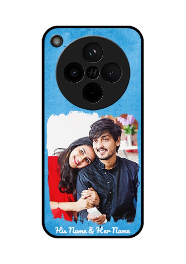 Oppo Find X8 5G Custom Glass Phone Case - Blue Color Vintage Design