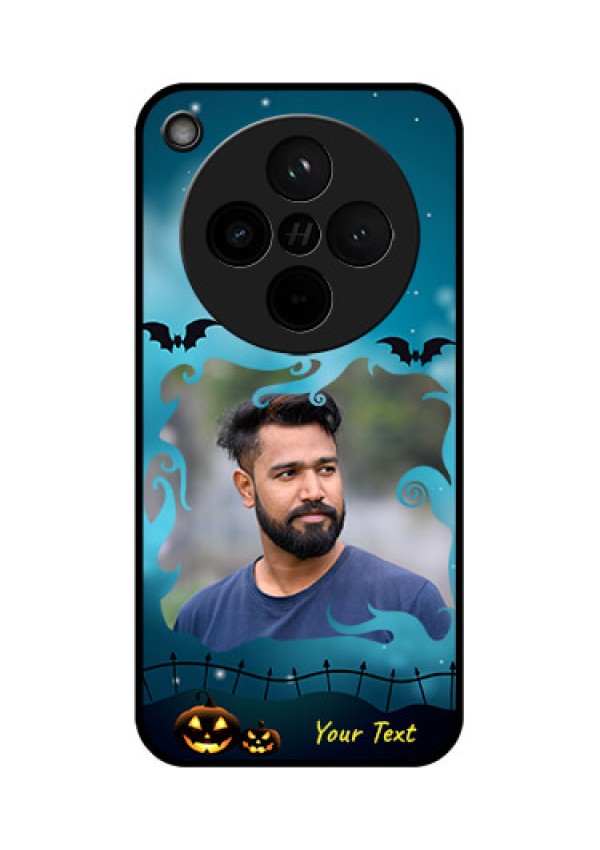 Find X8 5G Custom Glass Phone Case - Halloween Frame Design