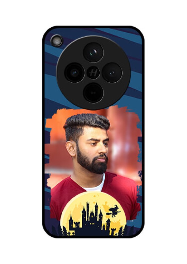 Find X8 5G Custom Glass Phone Case - Halloween Witch Design