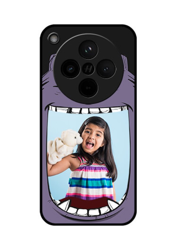Find X8 5G Custom Glass Phone Case - Angry Monster Design