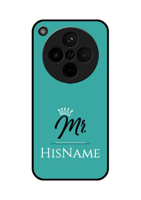Find X8 5G Custom Glass Phone Case - Mr With Name Design