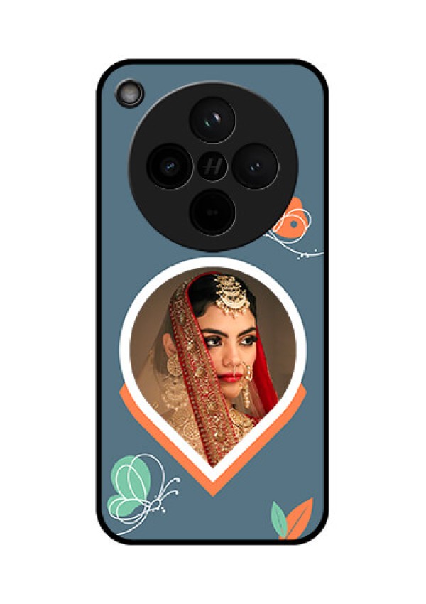Find X8 5G Custom Glass Phone Case - Droplet Butterflies Design