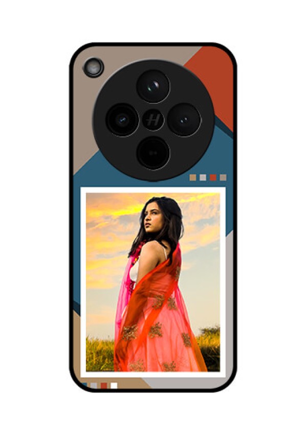 Find X8 5G Custom Glass Phone Case - Retro Color Pallet Design