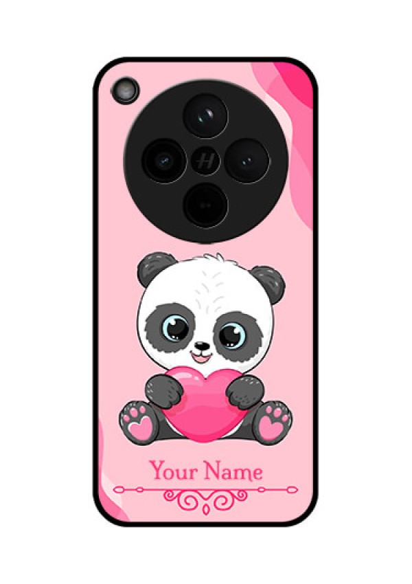 Find X8 5G Custom Glass Phone Case - Cute Panda Design