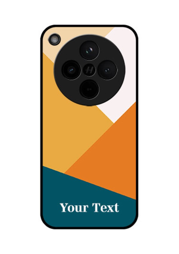 Find X8 5G Custom Glass Phone Case - Stacked Multi - Colour Design