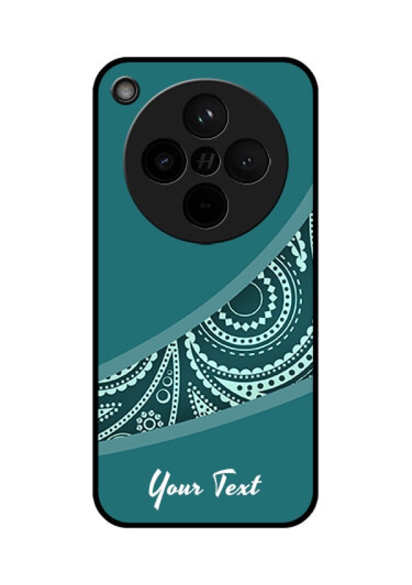 Find X8 5G Custom Glass Phone Case - Semi Visible Floral Design