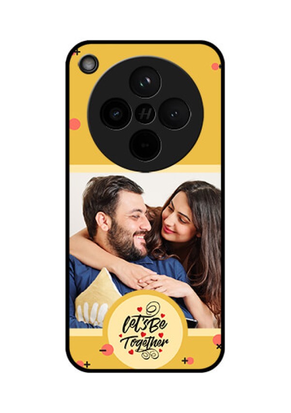 Find X8 5G Custom Glass Phone Case - Lets Be Together Design