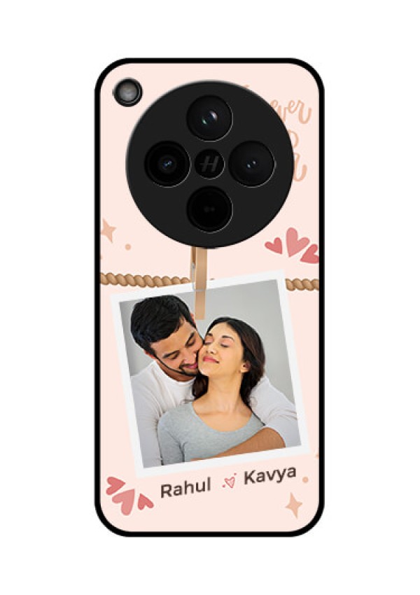 Find X8 5G Custom Glass Phone Case - Forever And Ever Love Design
