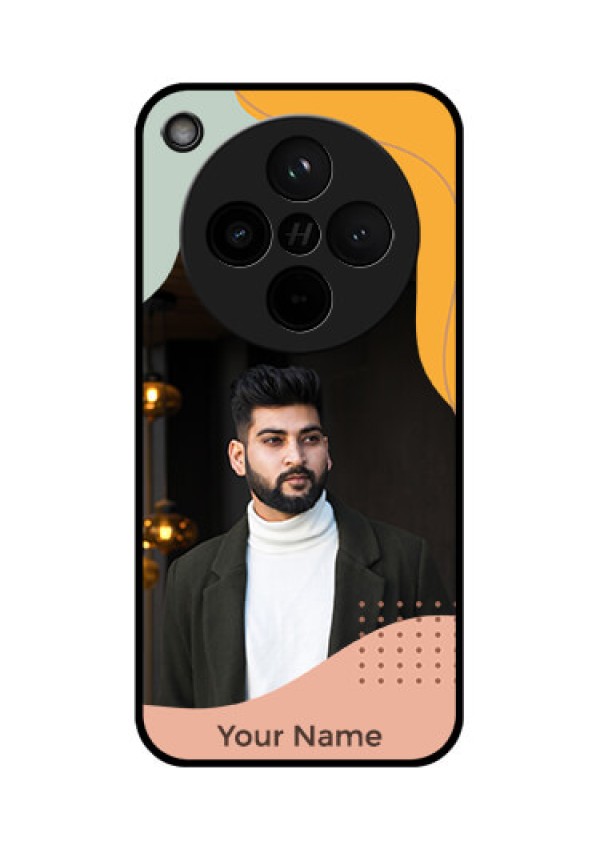 Find X8 5G Custom Glass Phone Case - Tri - Coloured Overlay Design