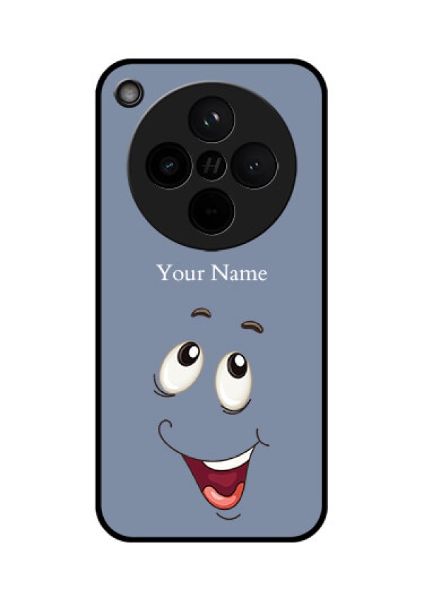 Find X8 5G Custom Glass Phone Case - Laughing Cartoon Face Design