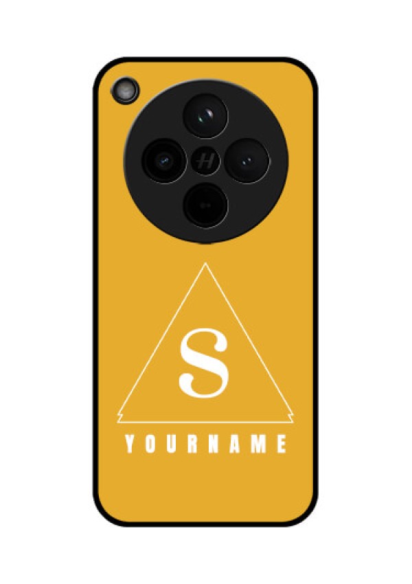 Find X8 5G Custom Glass Phone Case - Simple Triangle Design