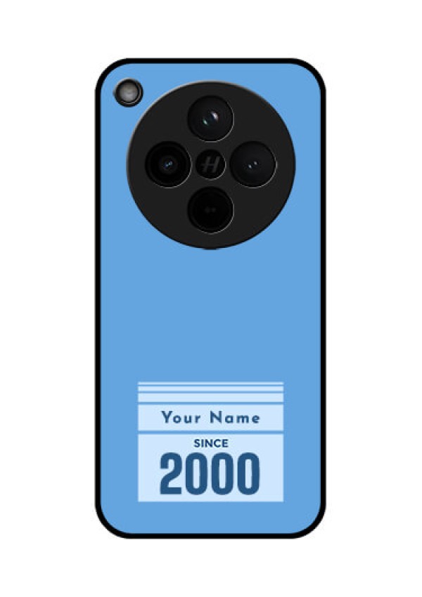 Find X8 5G Custom Glass Phone Case - Custom Year Of Birth Design