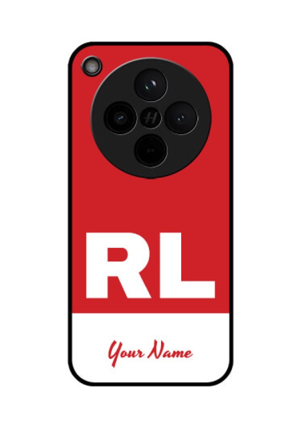 Find X8 5G Custom Glass Phone Case - Dual Tone Custom Text Design