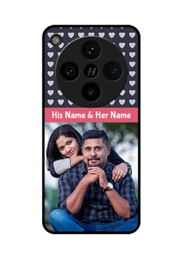 Find X8 Pro 5G Custom Glass Phone Case - Love Symbols Design