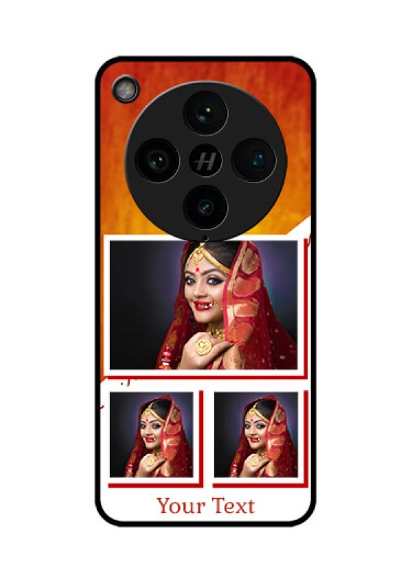 Find X8 Pro 5G Custom Glass Phone Case - Wedding Memories Design