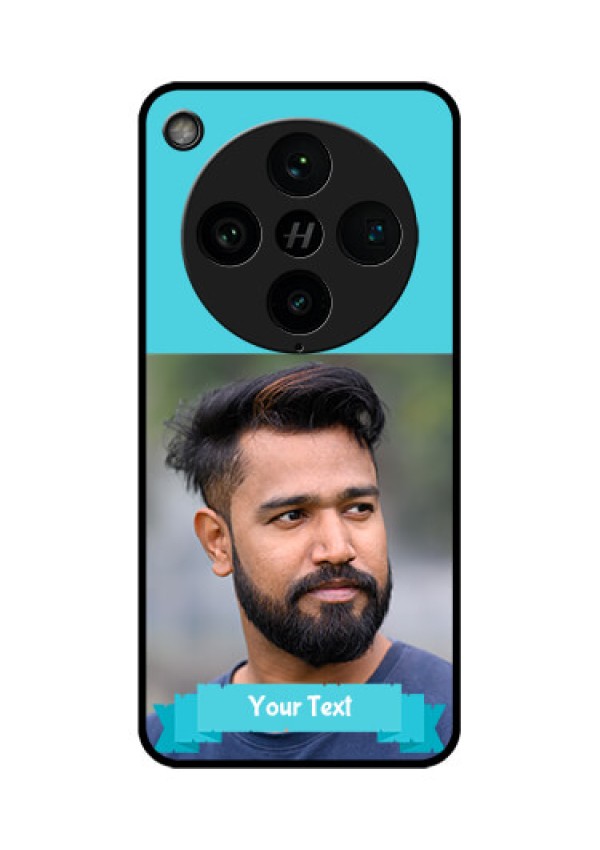 Find X8 Pro 5G Custom Glass Phone Case - Blue Color Design