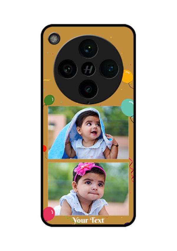 Find X8 Pro 5G Custom Glass Phone Case - Image Holder With Birthday Celebrations Design