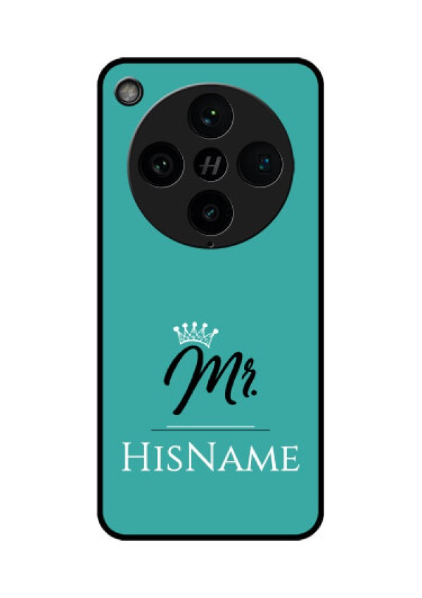 Find X8 Pro 5G Custom Glass Phone Case - Mr With Name Design