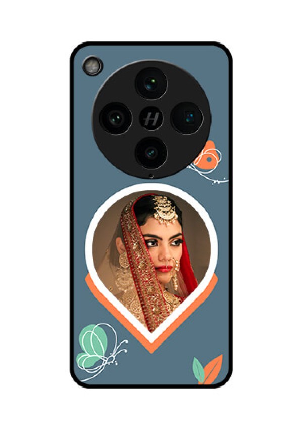Find X8 Pro 5G Custom Glass Phone Case - Droplet Butterflies Design