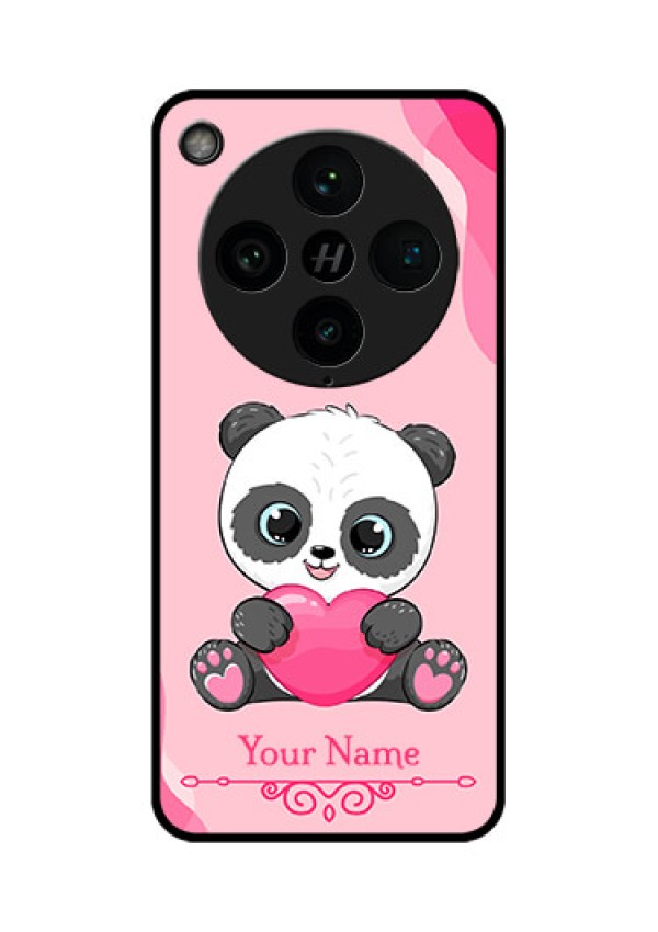 Find X8 Pro 5G Custom Glass Phone Case - Cute Panda Design