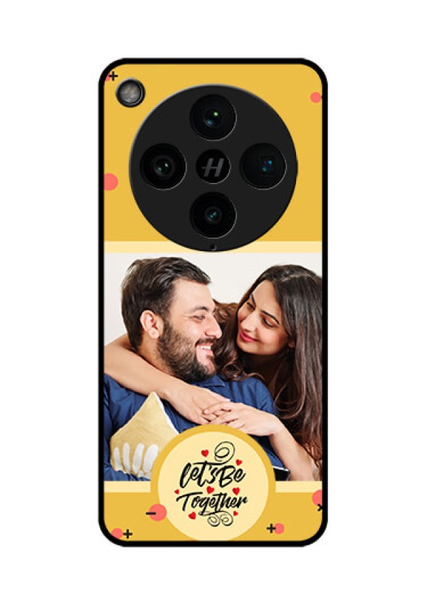 Find X8 Pro 5G Custom Glass Phone Case - Lets Be Together Design
