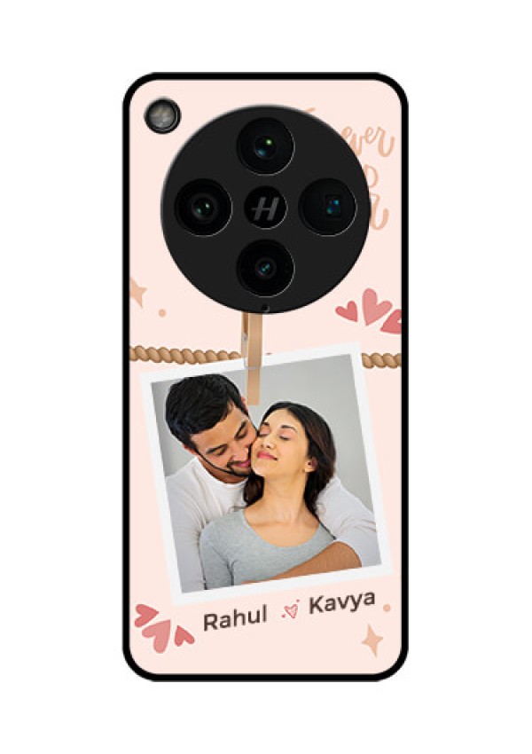 Find X8 Pro 5G Custom Glass Phone Case - Forever And Ever Love Design
