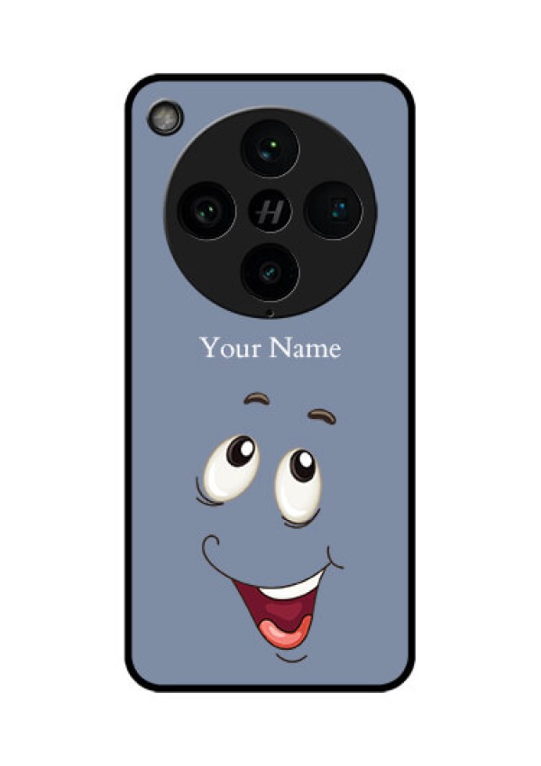 Find X8 Pro 5G Custom Glass Phone Case - Laughing Cartoon Face Design