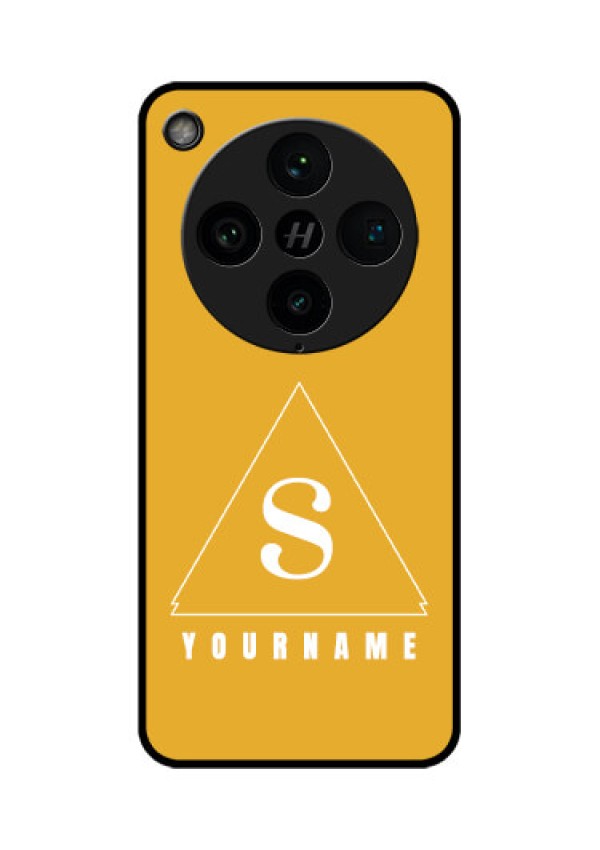 Find X8 Pro 5G Custom Glass Phone Case - Simple Triangle Design