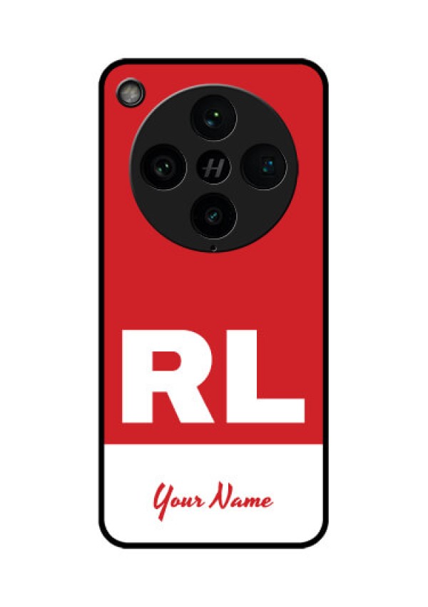 Find X8 Pro 5G Custom Glass Phone Case - Dual Tone Custom Text Design