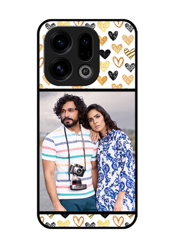 Oppo Find X9 5G Custom Glass Phone Case - Love Symbol Design