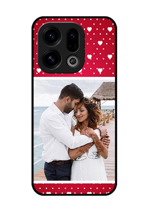 Oppo Find X9 5G Custom Glass Phone Case - Hearts Mobile Case Design
