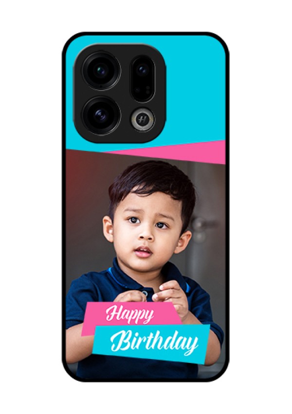 Oppo Find X9 5G Custom Glass Phone Case - Image Holder With 2 Color Design