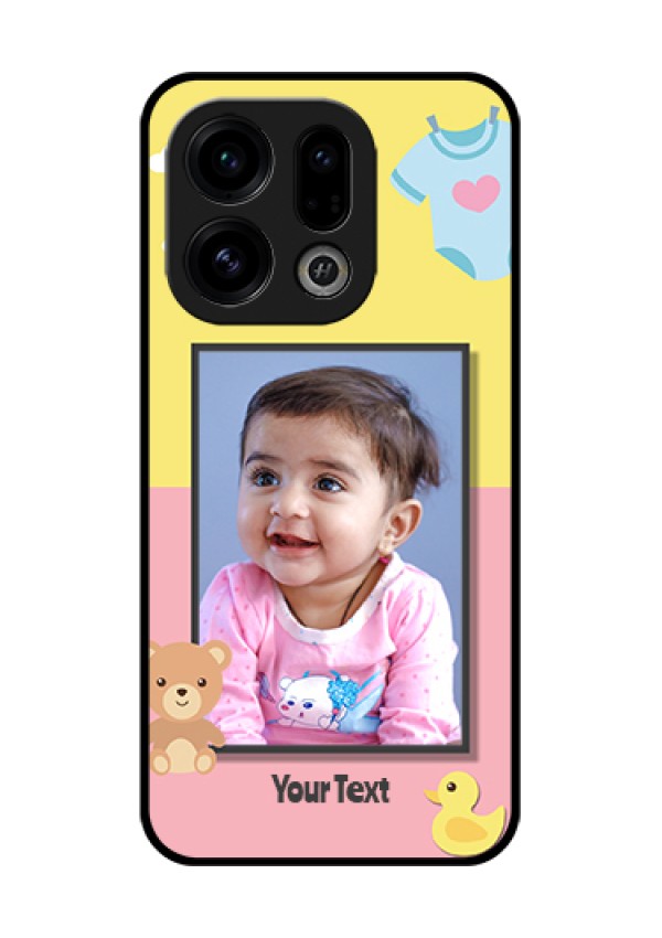 Oppo Find X9 5G Custom Glass Phone Case - Kids 2 Color Design