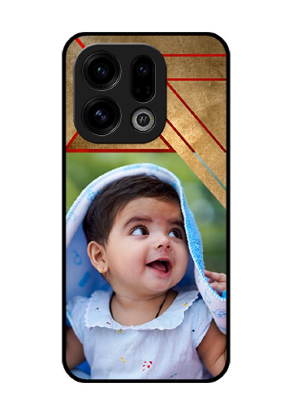 Oppo Find X9 5G Custom Glass Phone Case - Gradient Abstract Texture Design