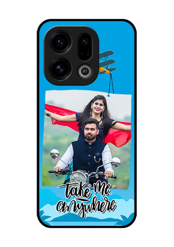Oppo Find X9 5G Custom Glass Phone Case - Traveller Design