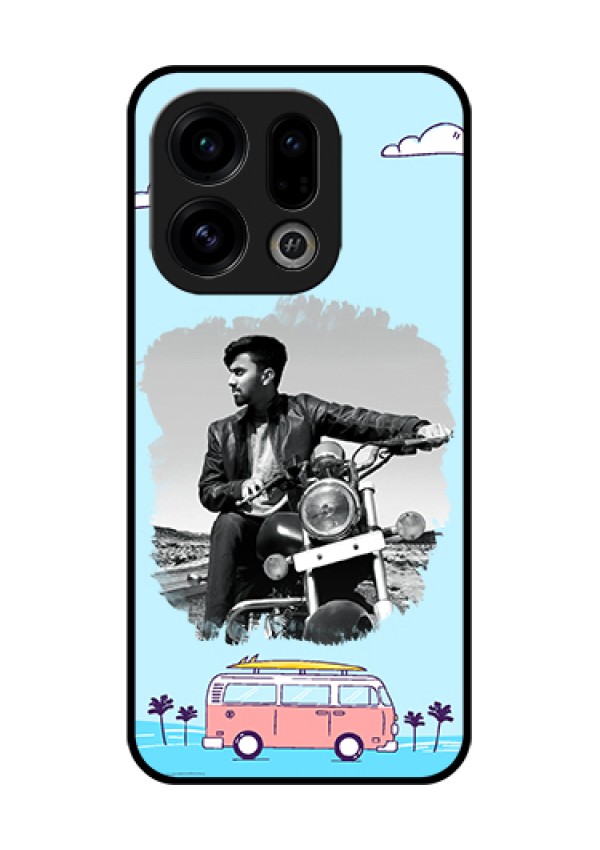 Oppo Find X9 5G Custom Glass Phone Case - Travel & Adventure Design