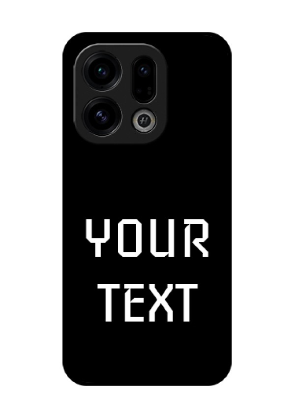 Oppo Find X9 5G Custom Glass Phone Case - Your Name Design
