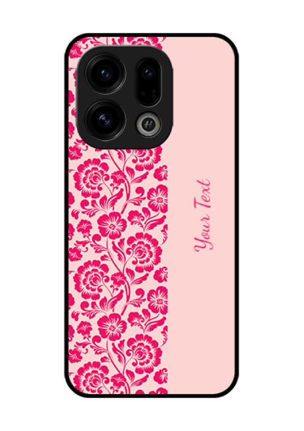 Oppo Find X9 5G Custom Glass Phone Case - Attractive Floral Pattern Design