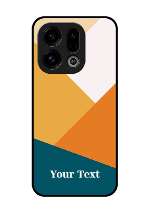 Oppo Find X9 5G Custom Glass Phone Case - Stacked Multi - Colour Design