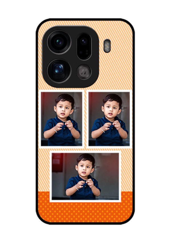 Oppo Find X9 Pro 5G Custom Glass Phone Case - Bulk Photos Upload Design