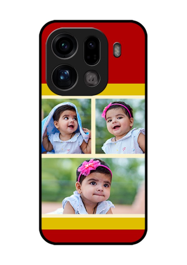 Oppo Find X9 Pro 5G Custom Glass Phone Case - Multiple Pic Upload Design