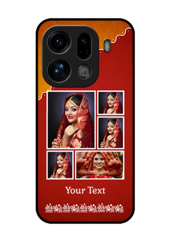 Oppo Find X9 Pro 5G Custom Glass Phone Case - Wedding Pic Upload Design