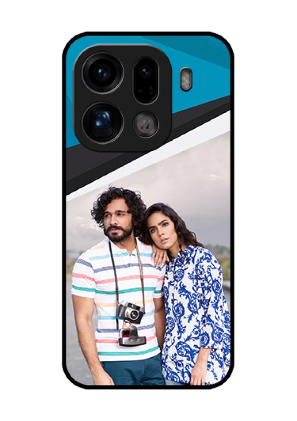 Oppo Find X9 Pro 5G Custom Glass Phone Case - Simple Pattern Photo Upload Design