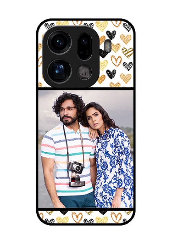 Oppo Find X9 Pro 5G Custom Glass Phone Case - Love Symbol Design