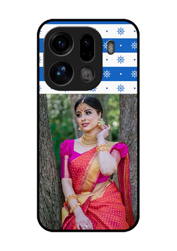 Oppo Find X9 Pro 5G Custom Glass Phone Case - Snow Pattern Design